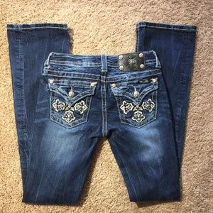 Miss Me JP5918B Boot Women's 26 Dark Wash Cross